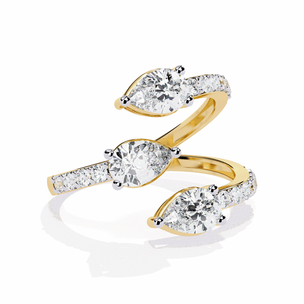 1.25 Carat Pear Modern Essential Ring in Moissanite | House of Estara