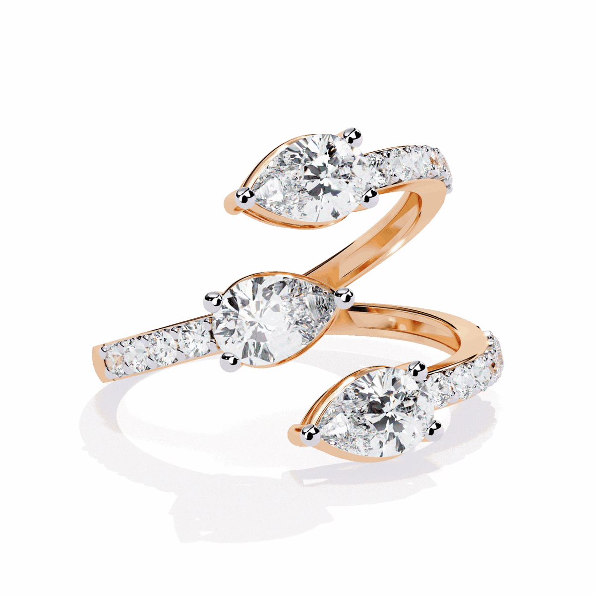 1.25 Carat Pear Modern Essential Ring in Moissanite | House of Estara