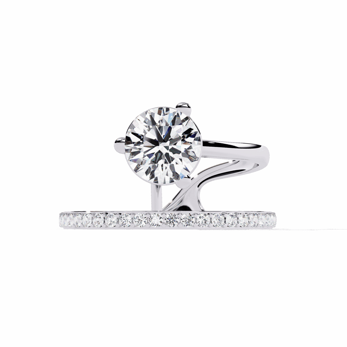 1.5 Carat Round Modern Essential Ring in Moissanite | House of Estara