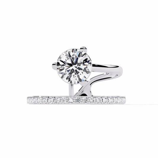 1.5 Carat Round Modern Essential Ring in Moissanite | House of Estara
