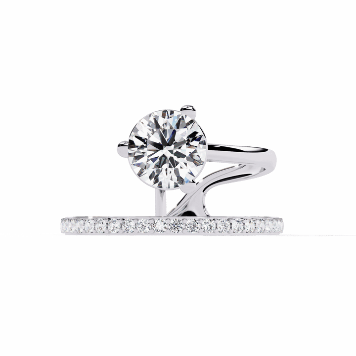 1.5 Carat Round Modern Essential Ring in Moissanite | House of Estara