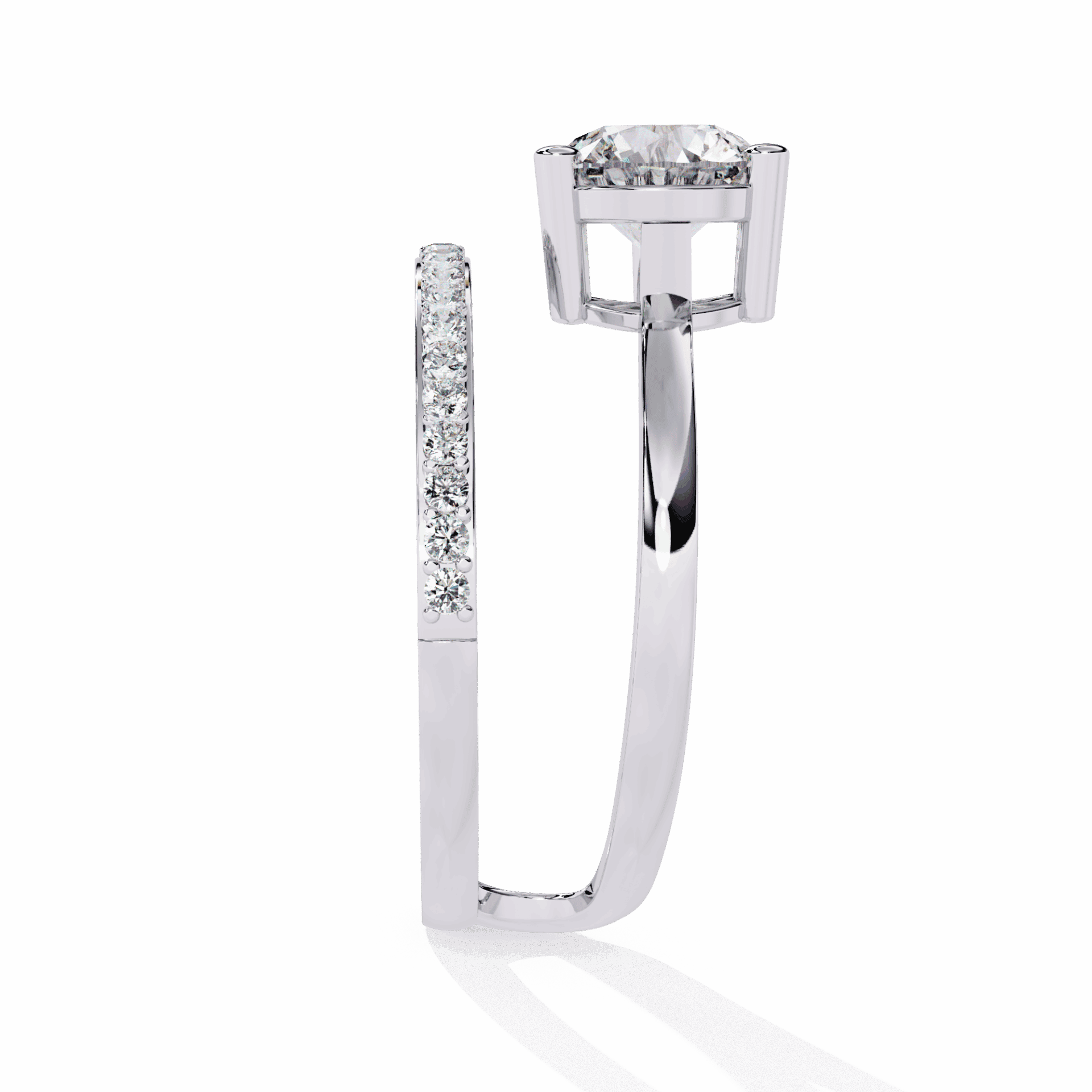 1.5 Carat Round Modern Essential Ring in Moissanite | House of Estara