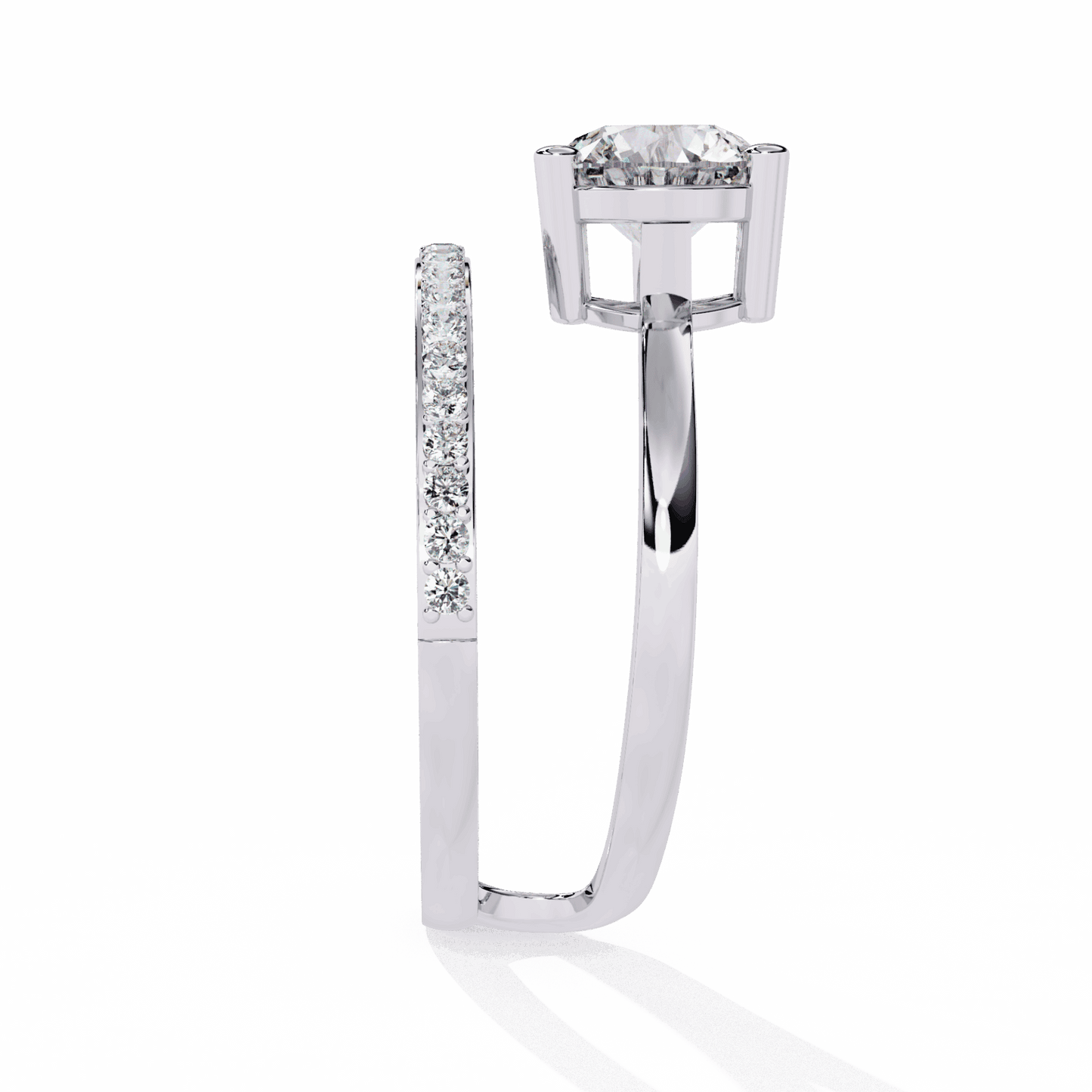 1.5 Carat Round Modern Essential Ring in Moissanite | House of Estara
