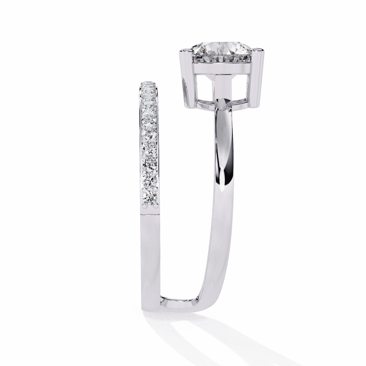 1.5 Carat Round Modern Essential Ring in Moissanite | House of Estara