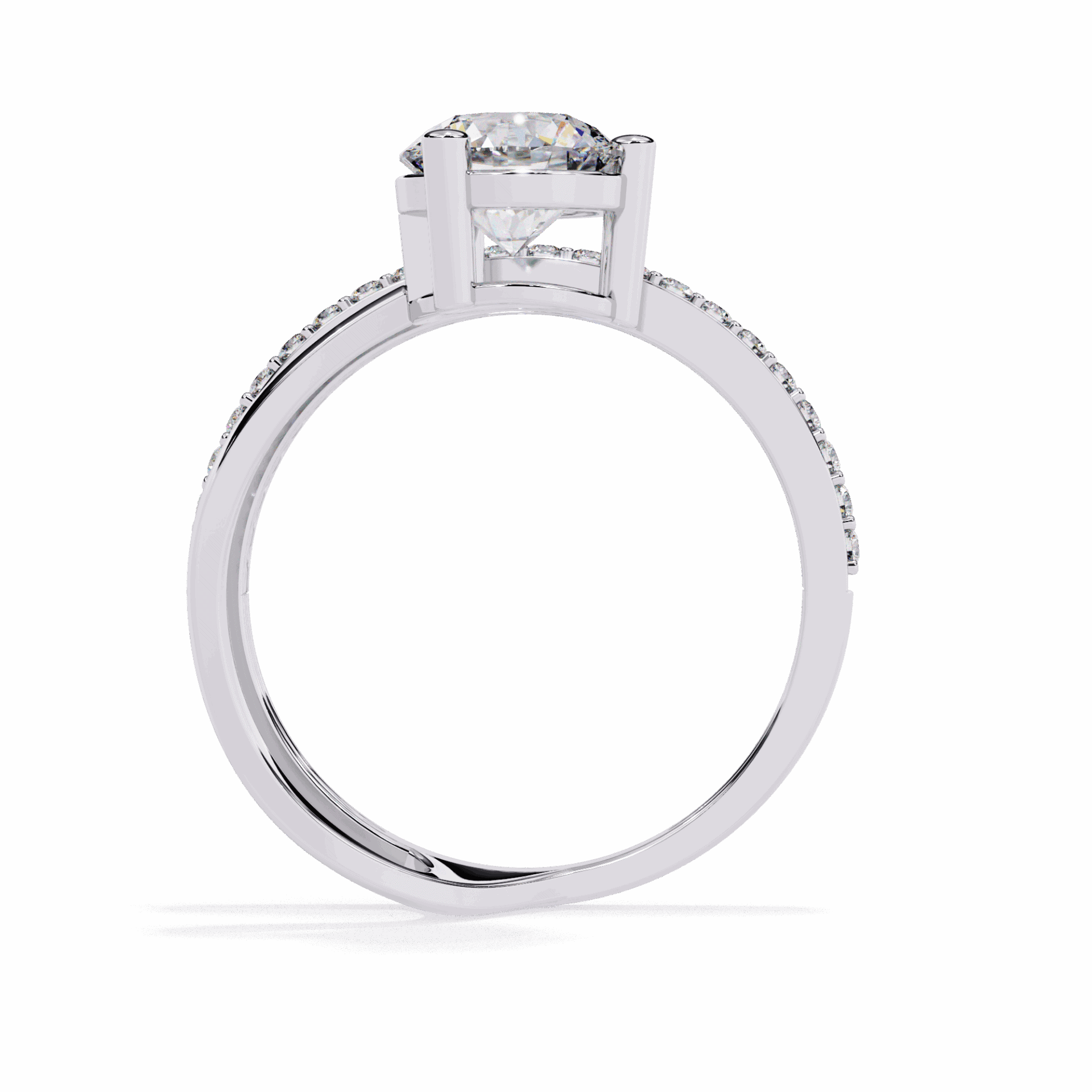 1.5 Carat Round Modern Essential Ring in Moissanite | House of Estara