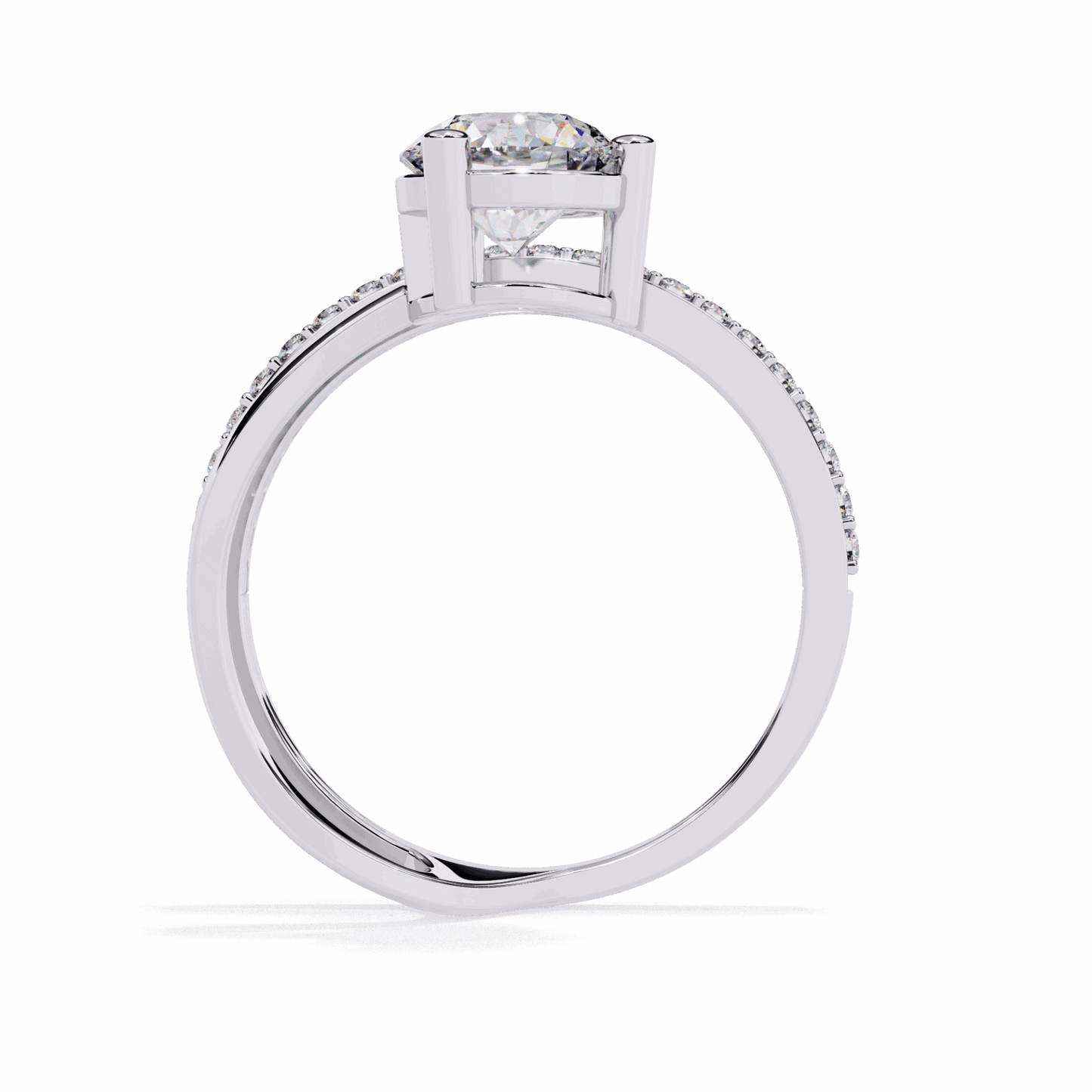 1.5 Carat Round Modern Essential Ring in Moissanite | House of Estara