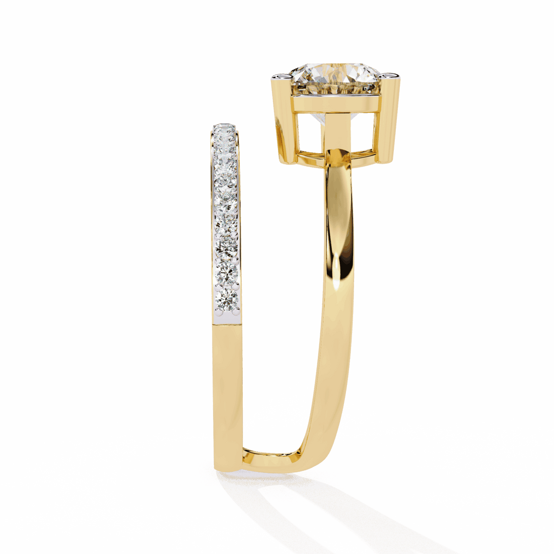 1.5 Carat Round Modern Essential Ring in Moissanite | House of Estara