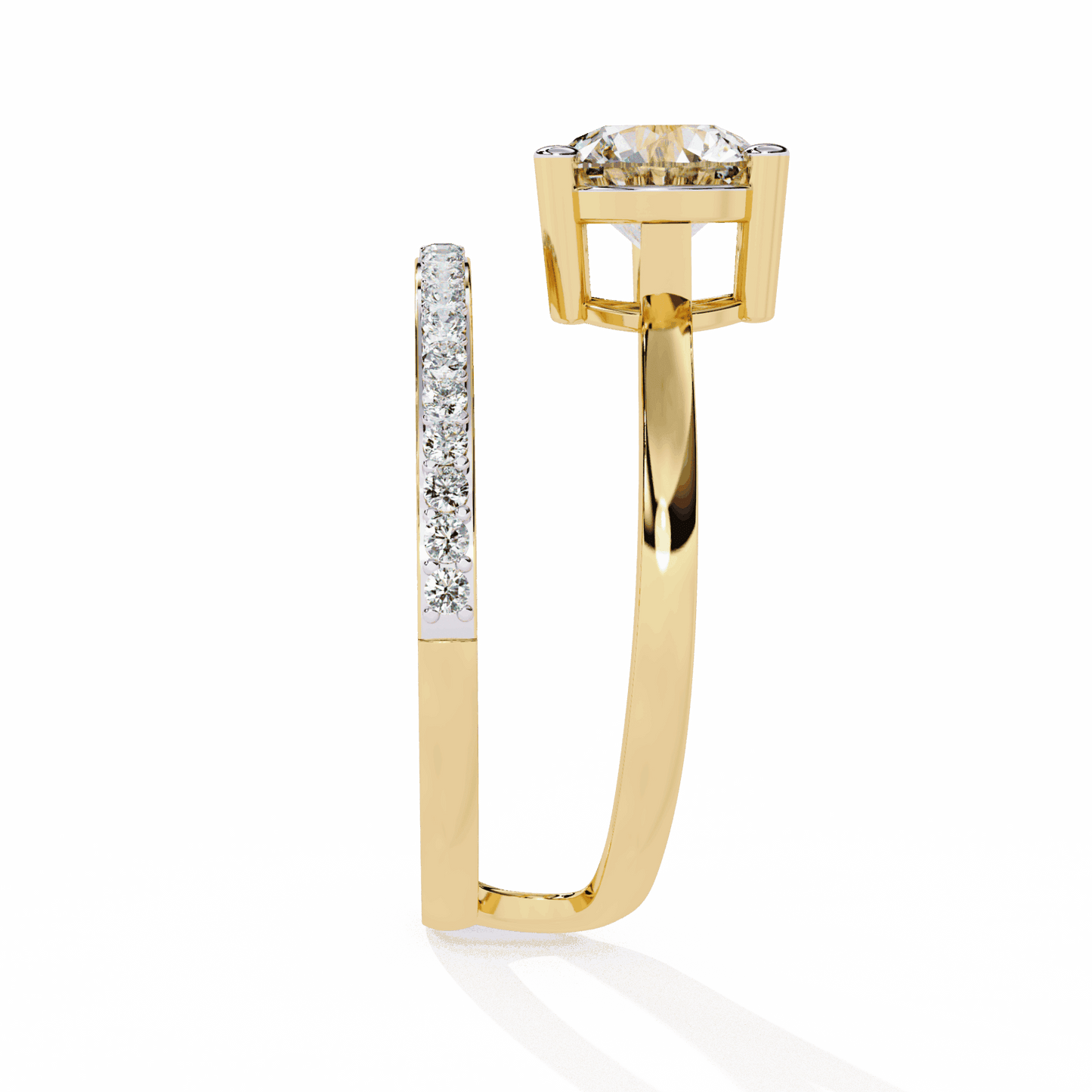 1.5 Carat Round Modern Essential Ring in Moissanite | House of Estara
