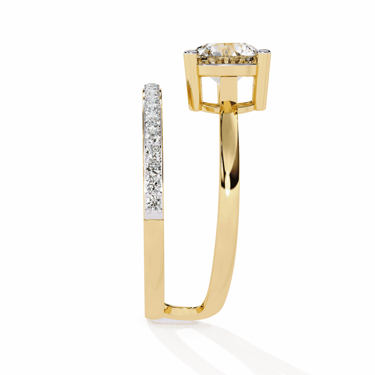 1.5 Carat Round Modern Essential Ring in Moissanite | House of Estara