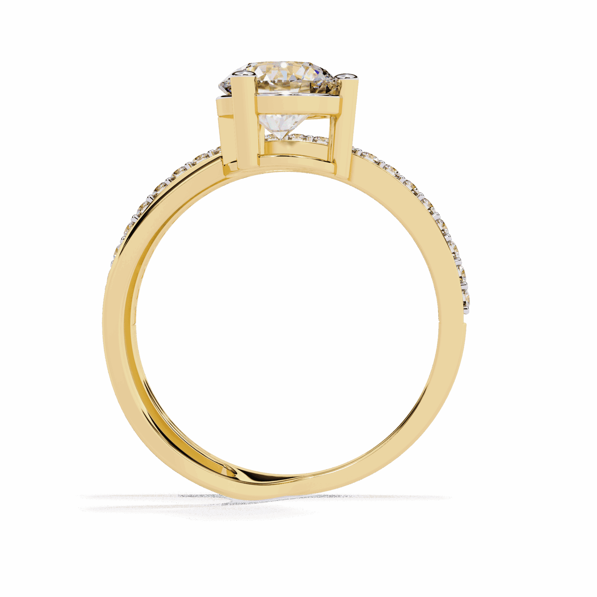1.5 Carat Round Modern Essential Ring in Moissanite | House of Estara