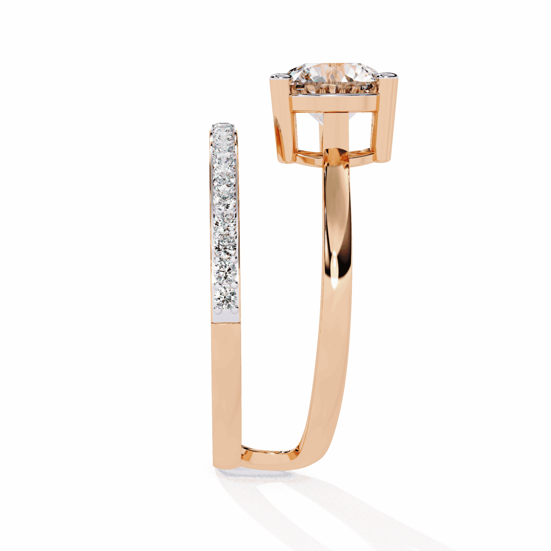 1.5 Carat Round Modern Essential Ring in Moissanite | House of Estara