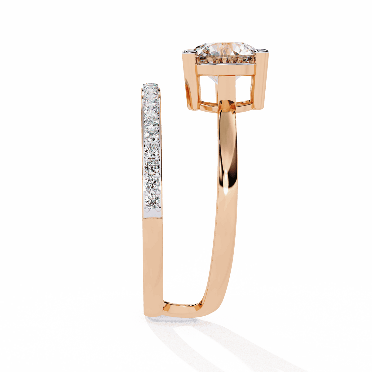 1.5 Carat Round Modern Essential Ring in Moissanite | House of Estara