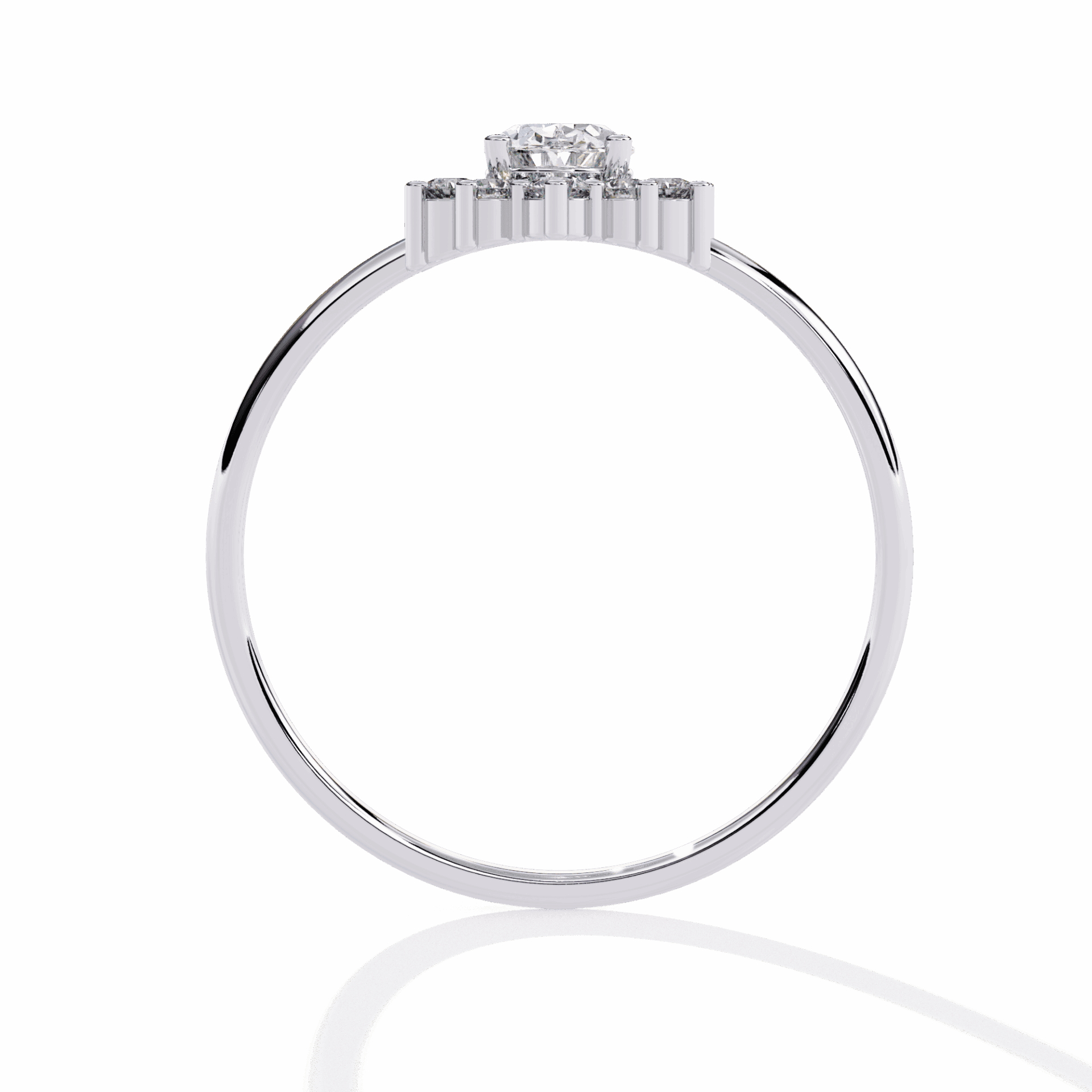 0.5 Carat Oval Minimal Statement Ring in Moissanite | House of Estara