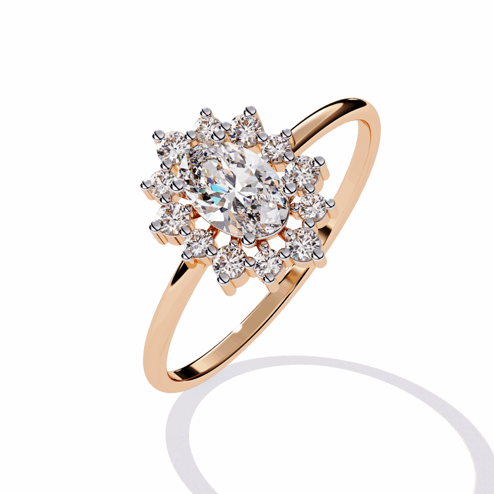 0.5 Carat Oval Minimal Statement Ring in Moissanite | House of Estara