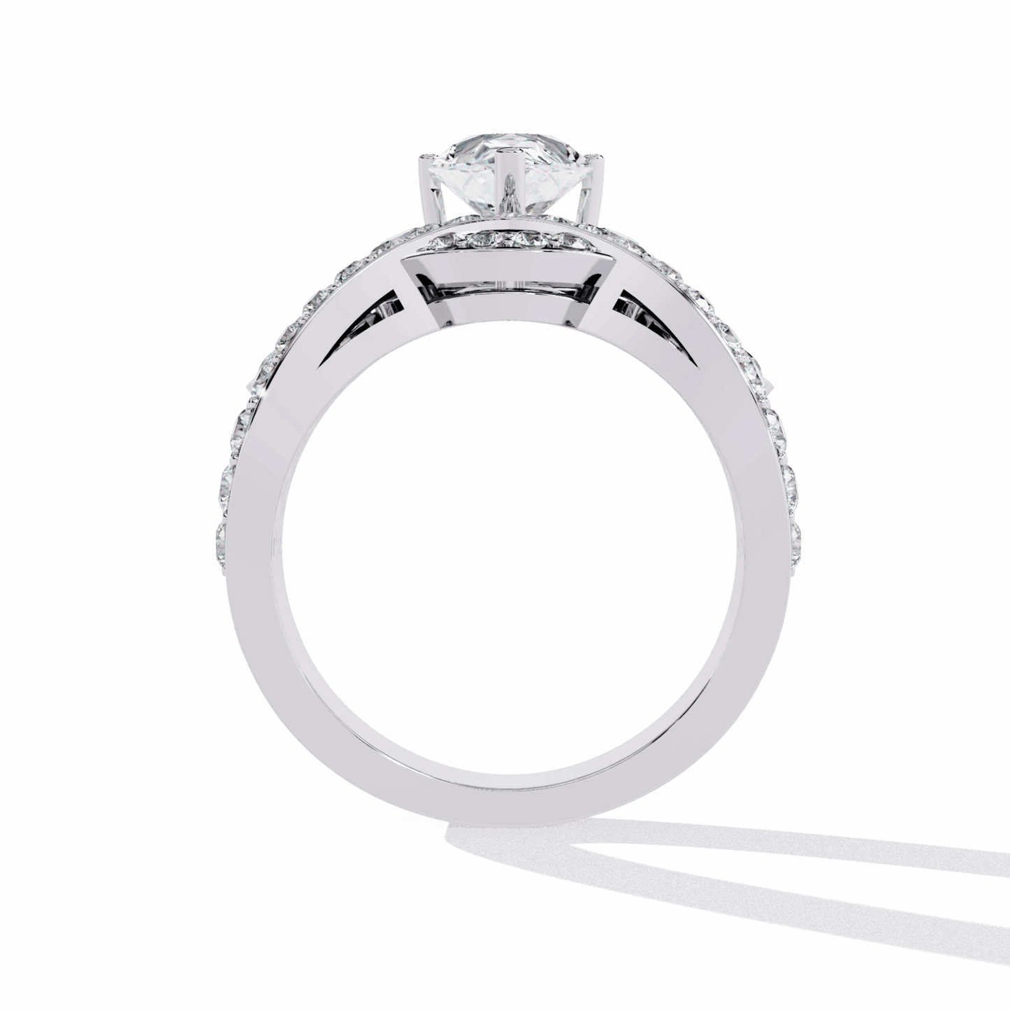 2.25 Carat Pear Sparkle Cocktail Ring in Moissanite | House of Estara