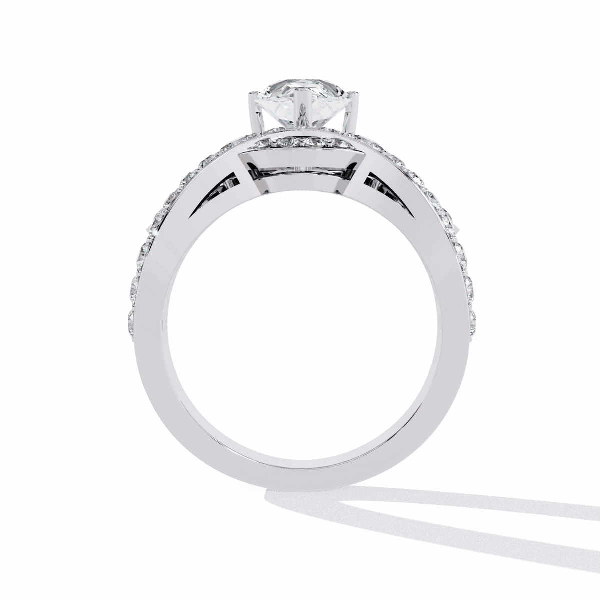 2.25 Carat Pear Sparkle Cocktail Ring in Moissanite | House of Estara