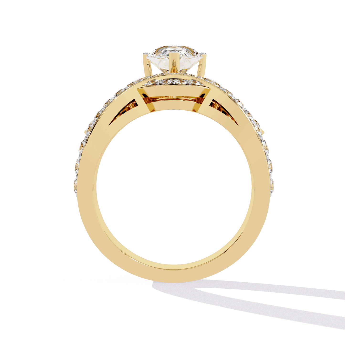 2.25 Carat Pear Sparkle Cocktail Ring in Moissanite | House of Estara
