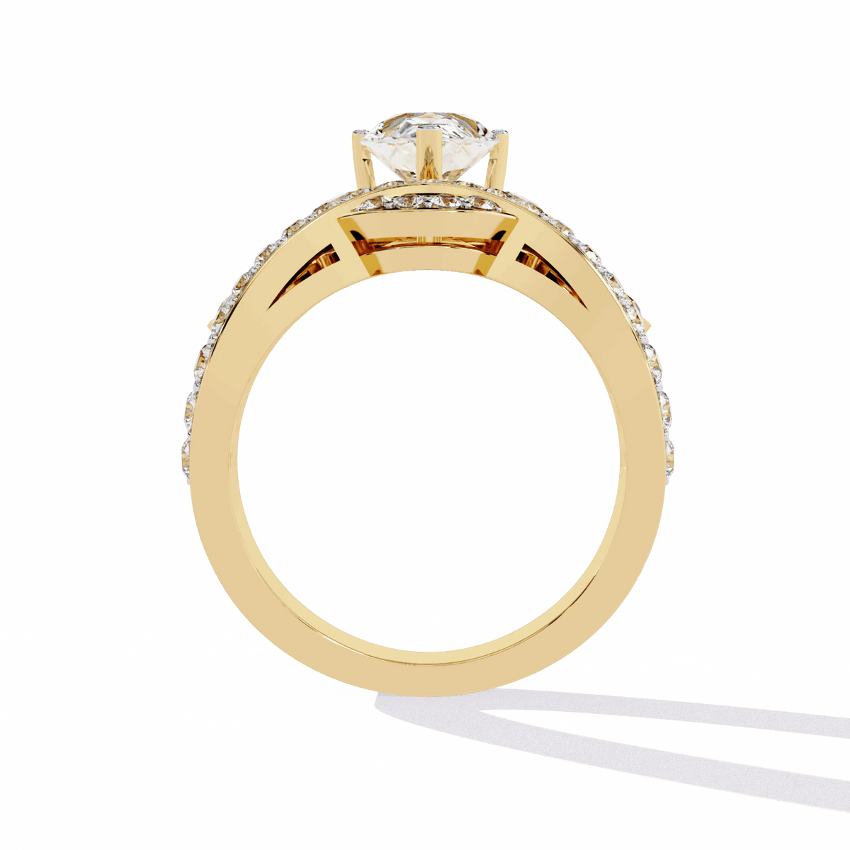 2.25 Carat Pear Sparkle Cocktail Ring in Moissanite | House of Estara