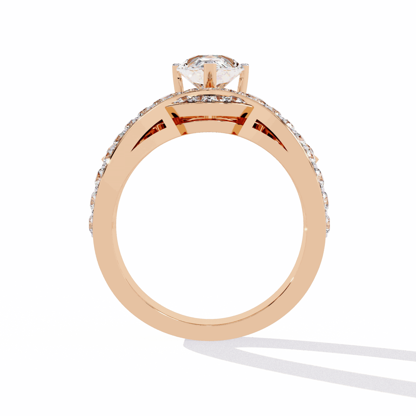 2.25 Carat Pear Sparkle Cocktail Ring in Moissanite | House of Estara