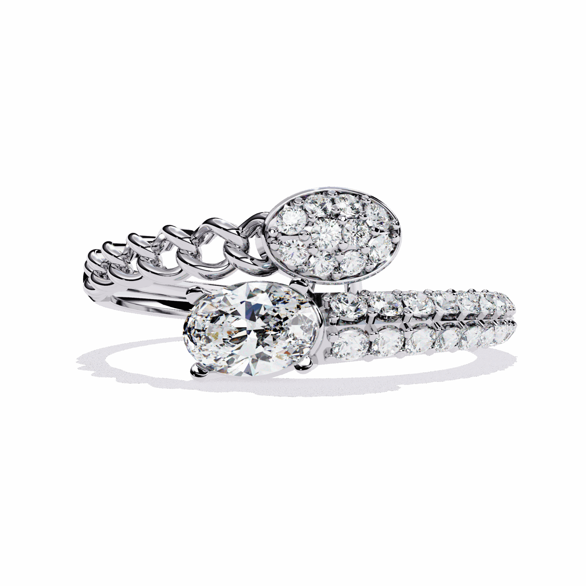 0.5 Carat Oval Timeless Band in Moissanite | House of Estara