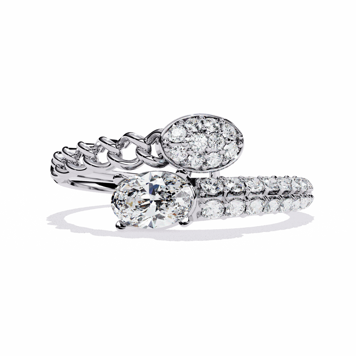0.5 Carat Oval Timeless Band in Moissanite | House of Estara