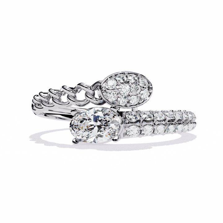 0.5 Carat Oval Timeless Band in Moissanite | House of Estara