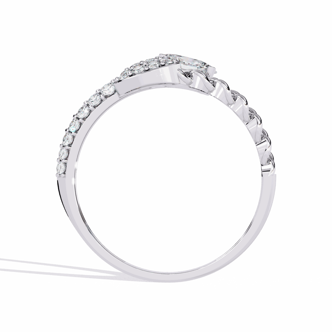 0.5 Carat Oval Timeless Band in Moissanite | House of Estara