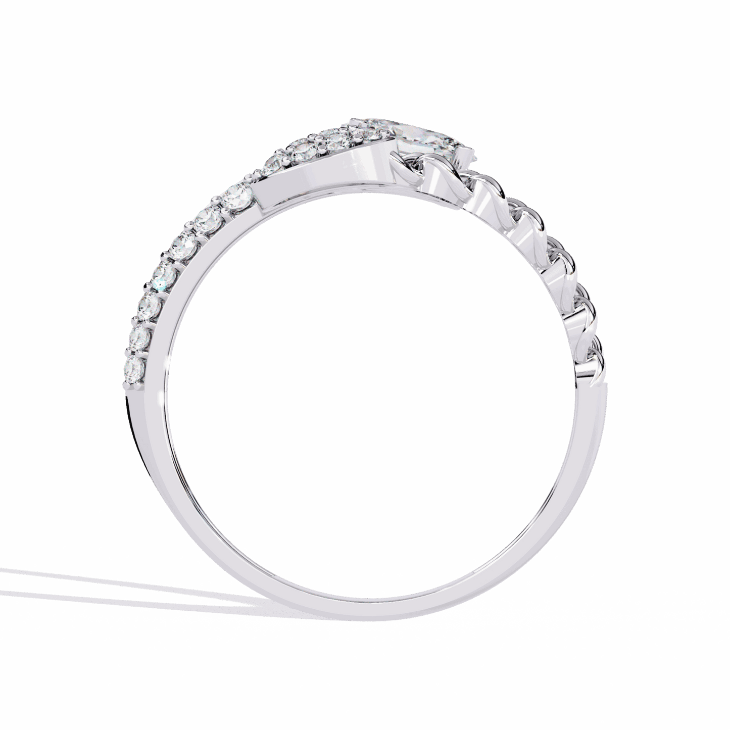 0.5 Carat Oval Timeless Band in Moissanite | House of Estara