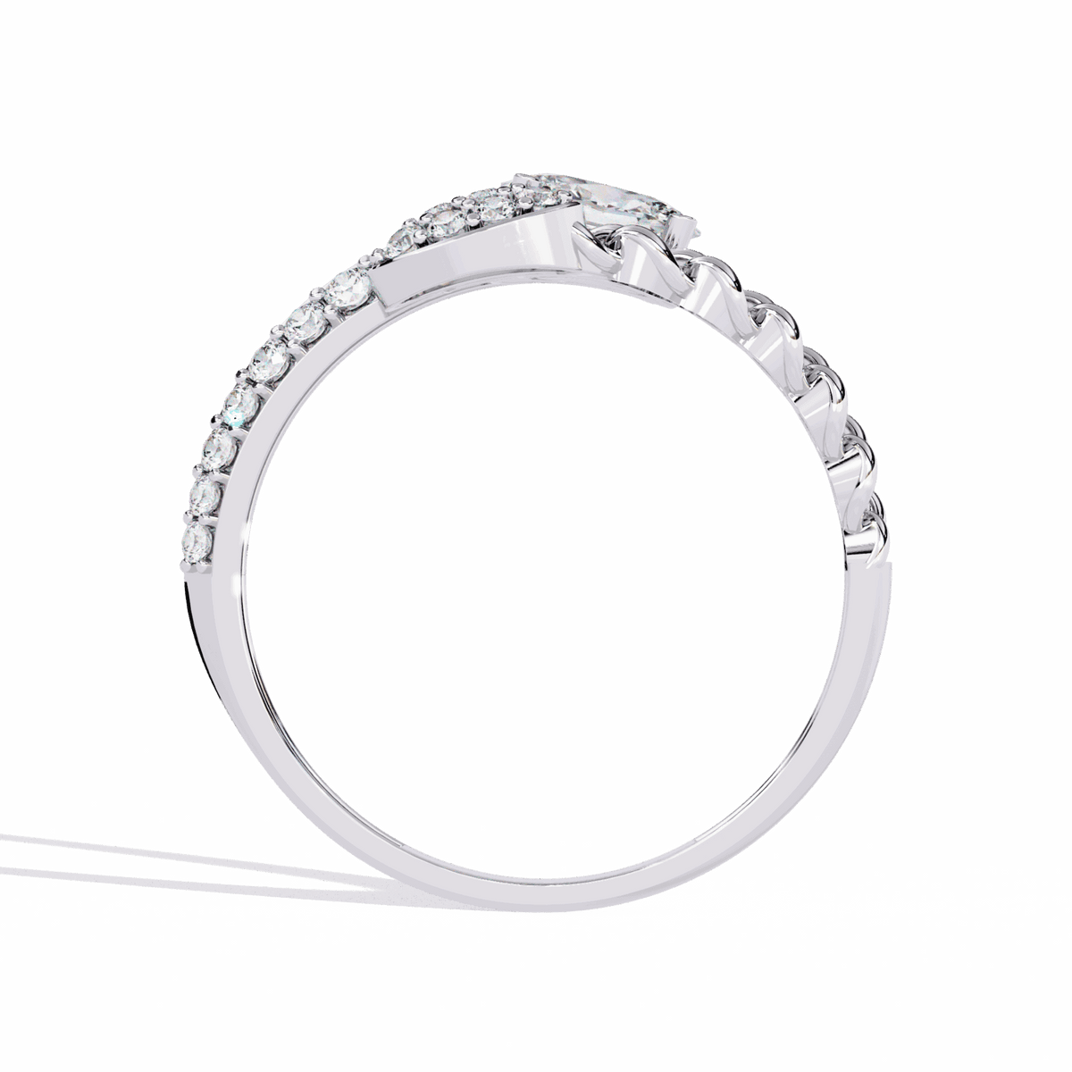 0.5 Carat Oval Timeless Band in Moissanite | House of Estara