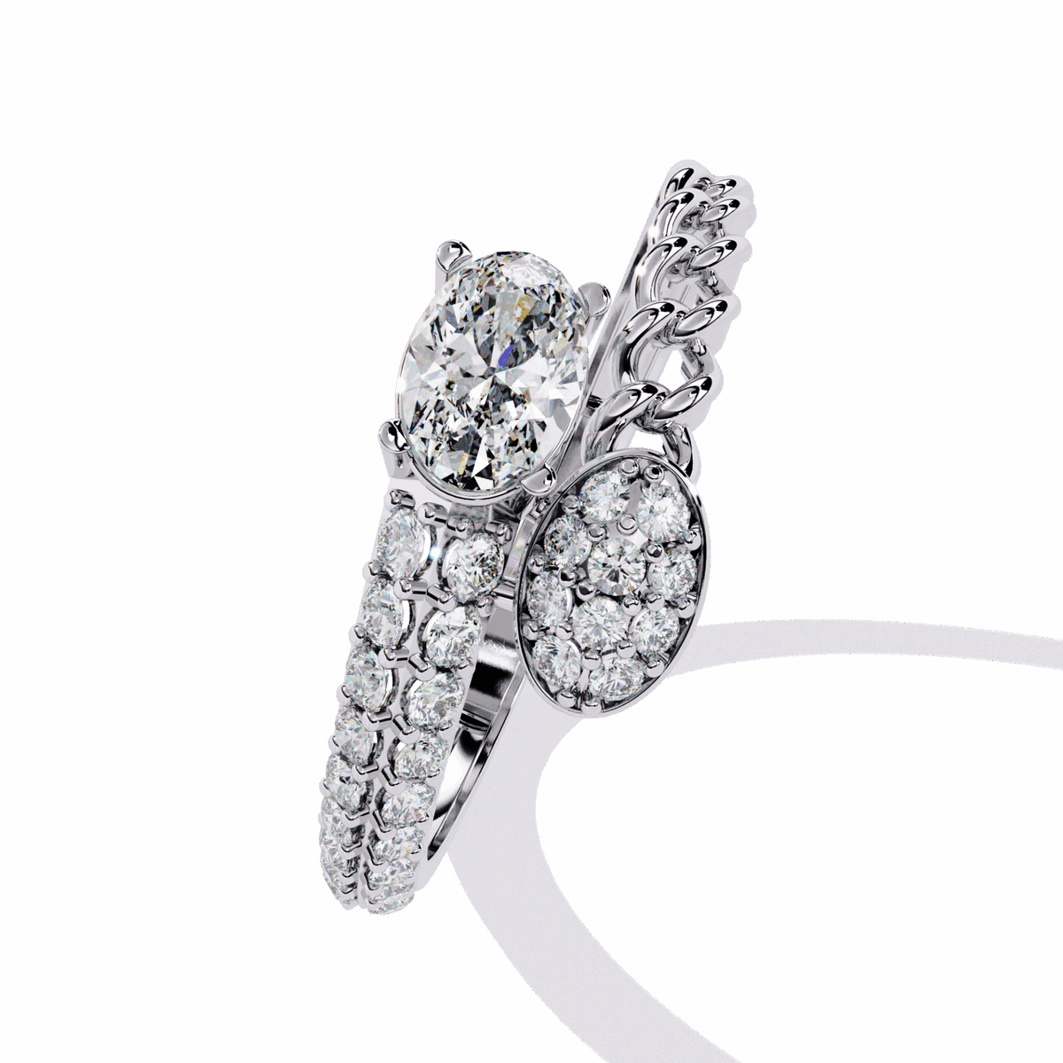 0.5 Carat Oval Timeless Band in Moissanite | House of Estara
