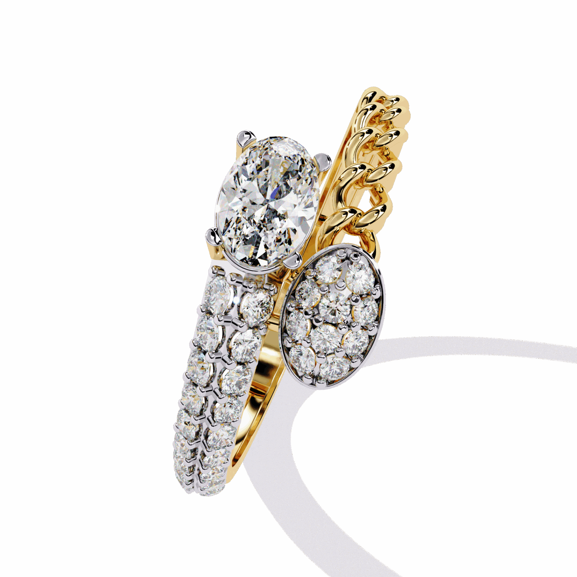 0.5 Carat Oval Timeless Band in Moissanite | House of Estara