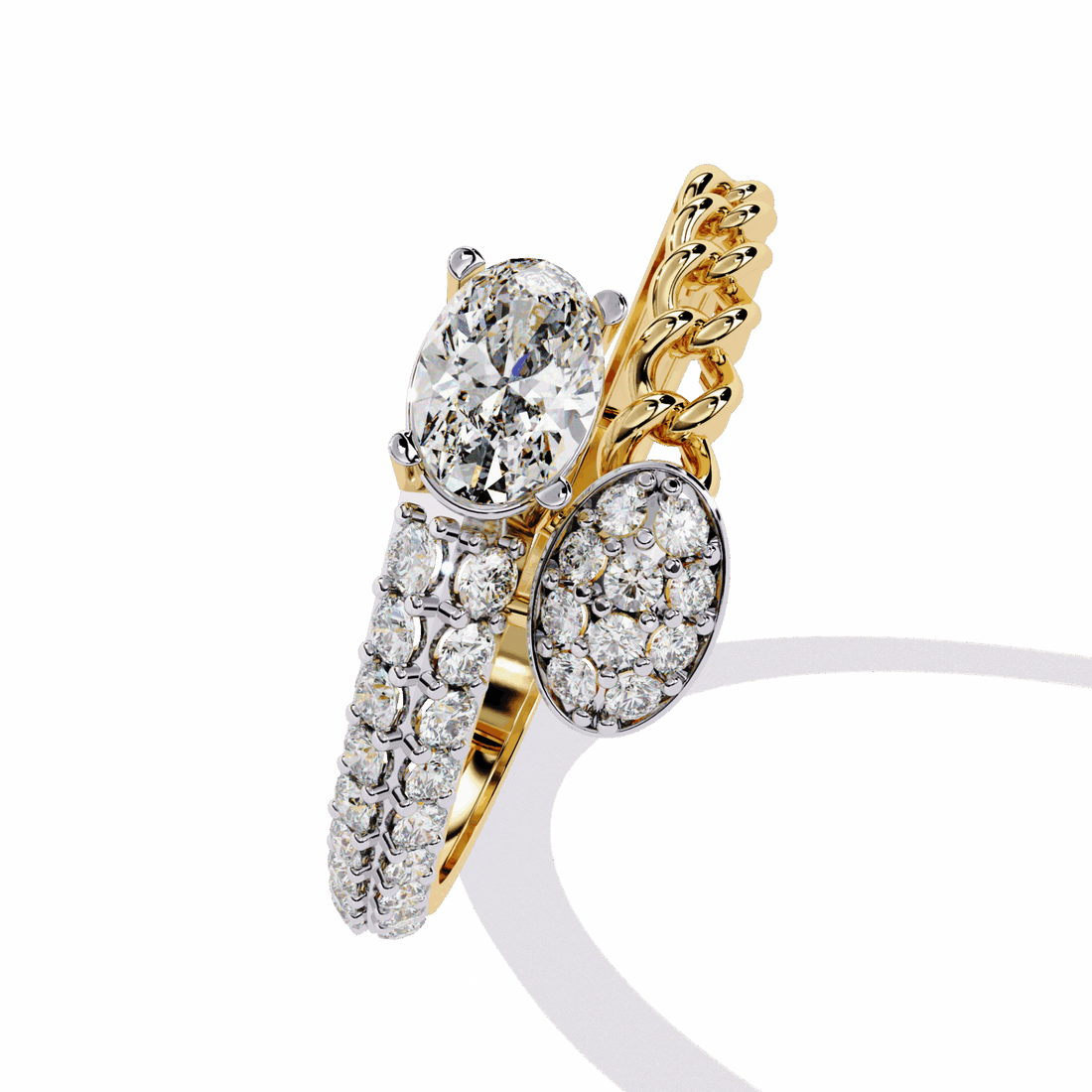 0.5 Carat Oval Timeless Band in Moissanite | House of Estara