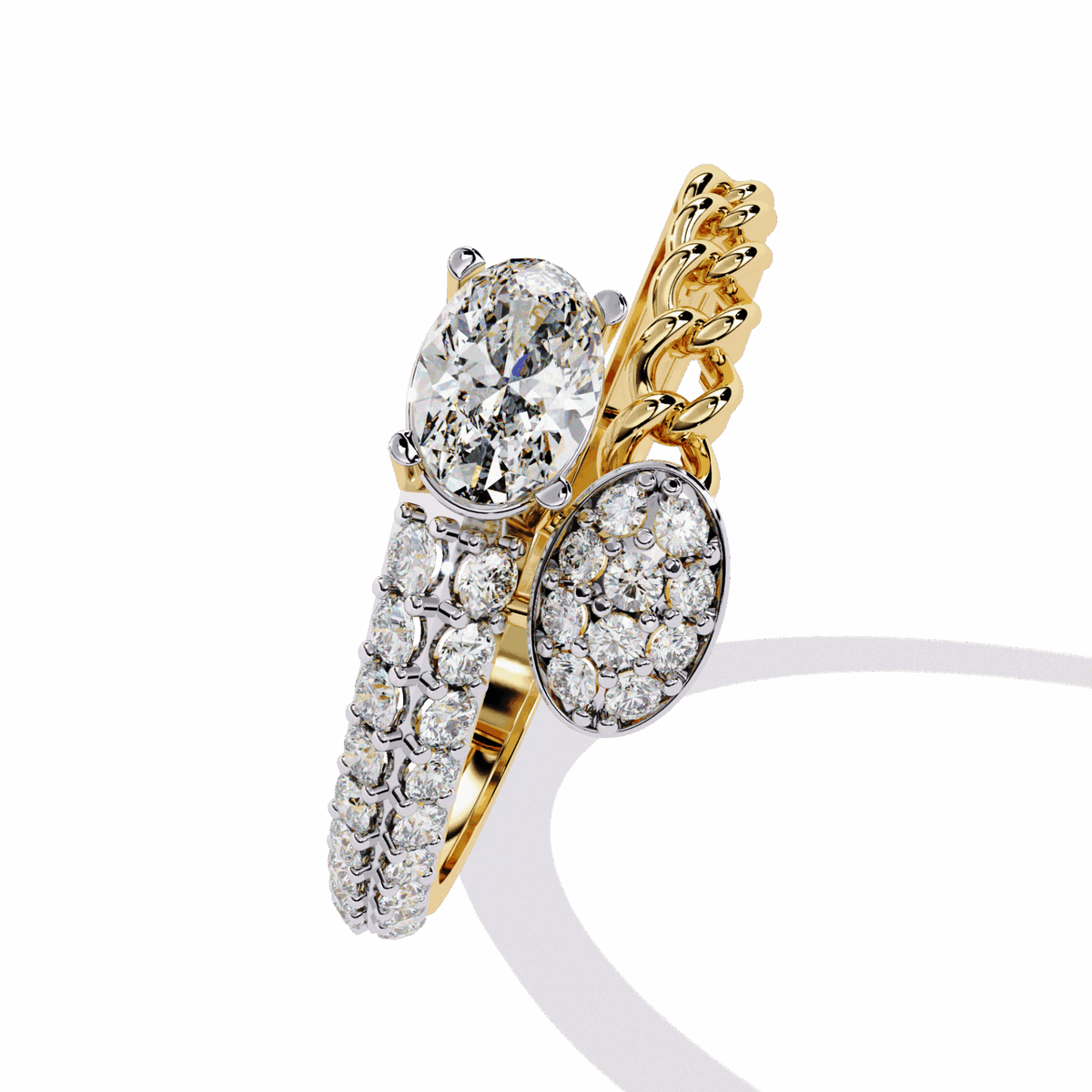 0.5 Carat Oval Timeless Band in Moissanite | House of Estara