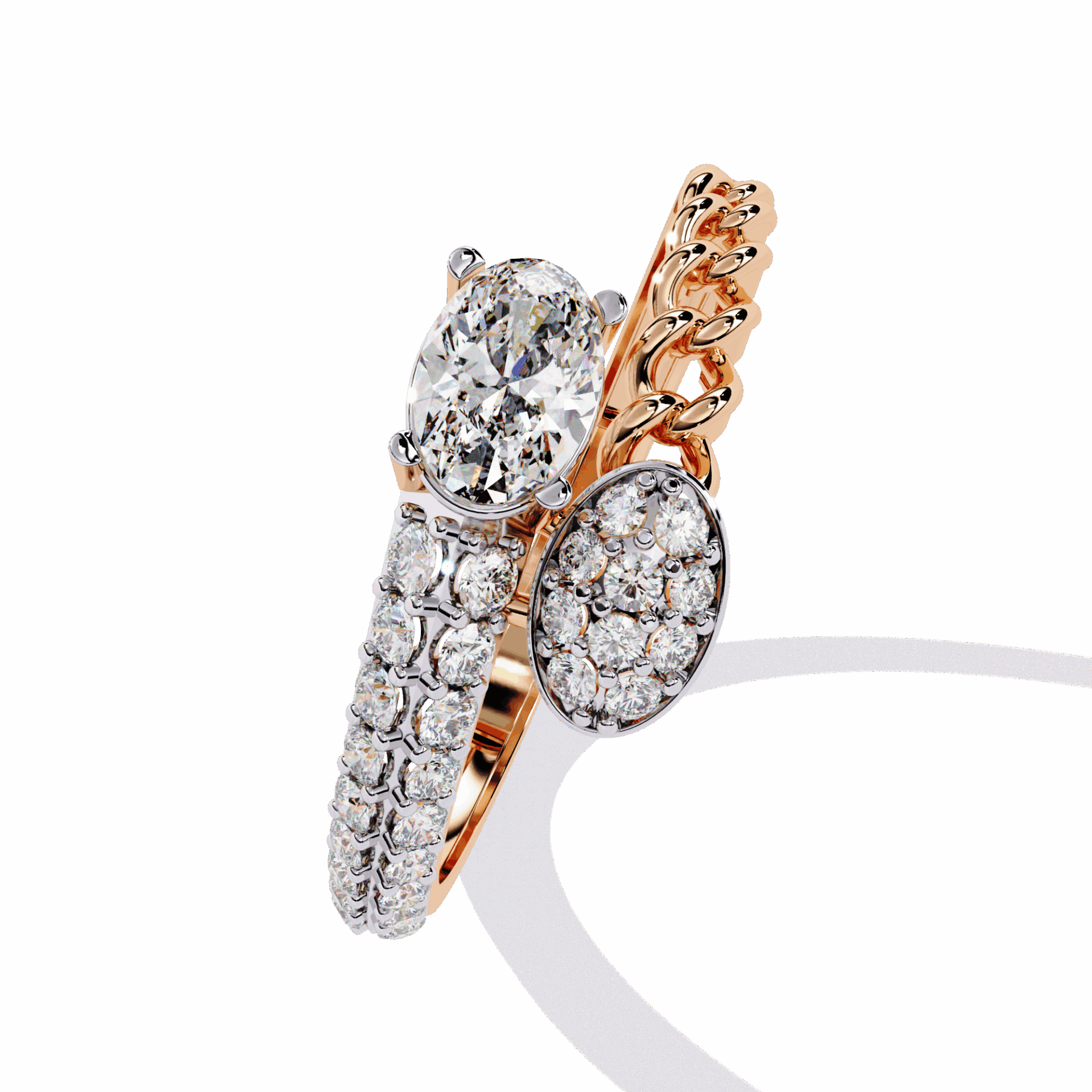 0.5 Carat Oval Timeless Band in Moissanite | House of Estara