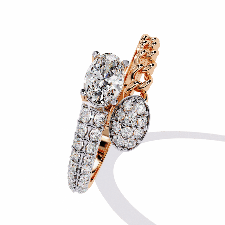 0.5 Carat Oval Timeless Band in Moissanite | House of Estara