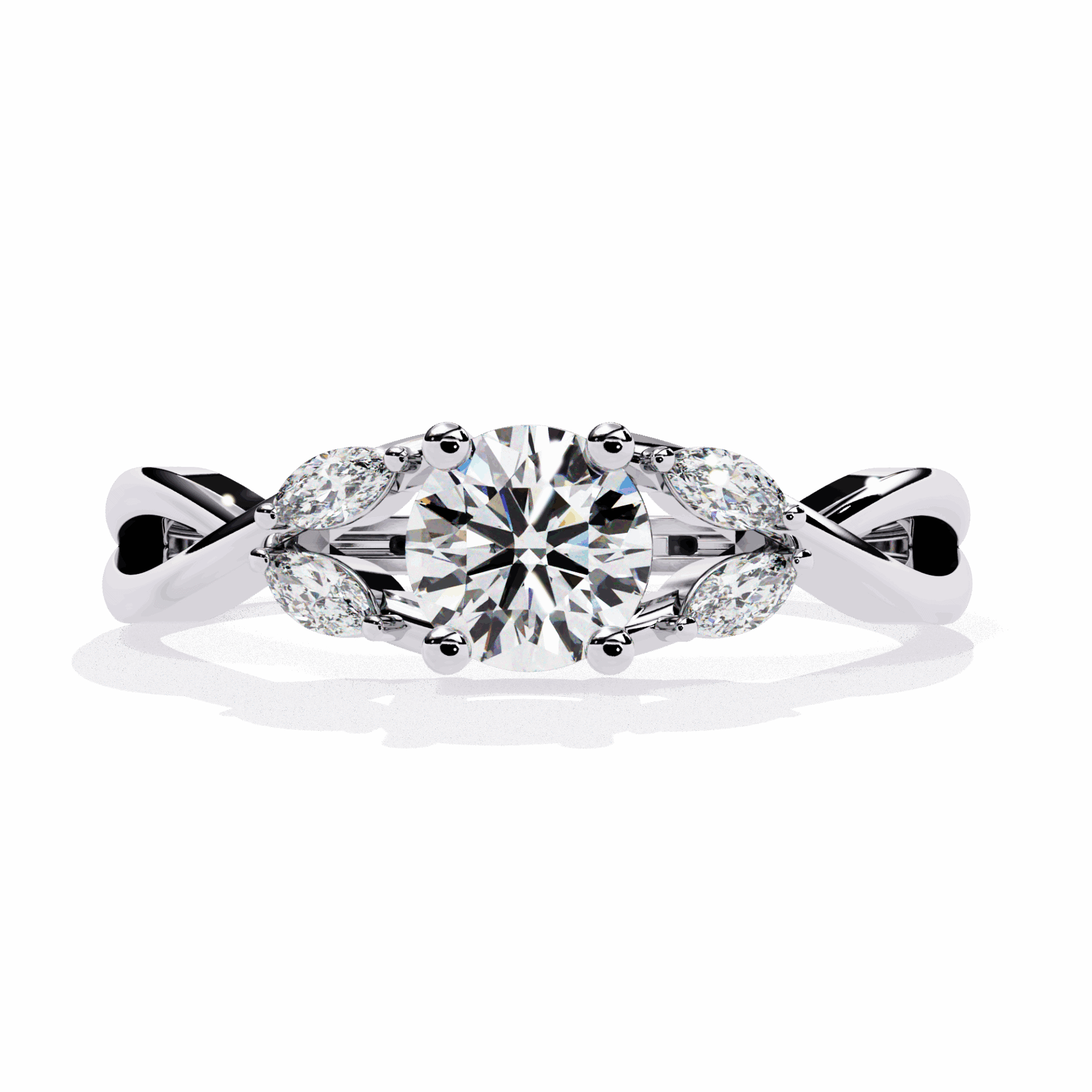 0.5 Carat Round Classic Band in Moissanite | House of Estara