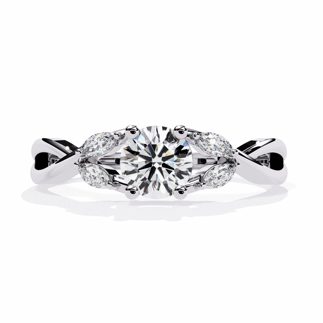 0.5 Carat Round Classic Band in Moissanite | House of Estara