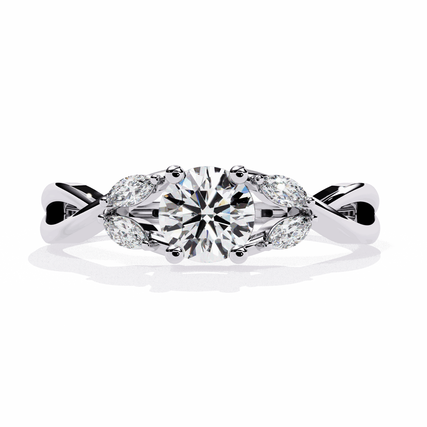0.5 Carat Round Classic Band in Moissanite | House of Estara