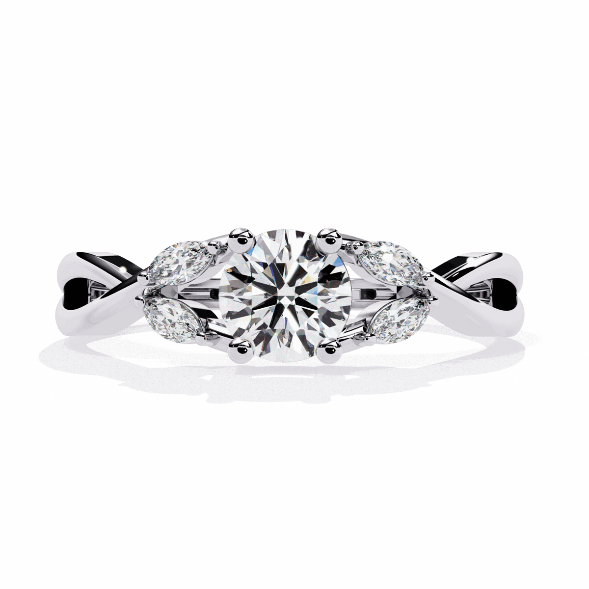0.5 Carat Round Classic Band in Moissanite | House of Estara