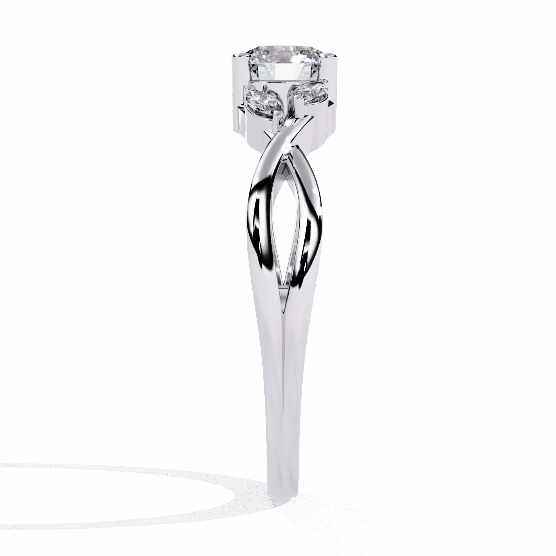 0.5 Carat Round Classic Band in Moissanite | House of Estara
