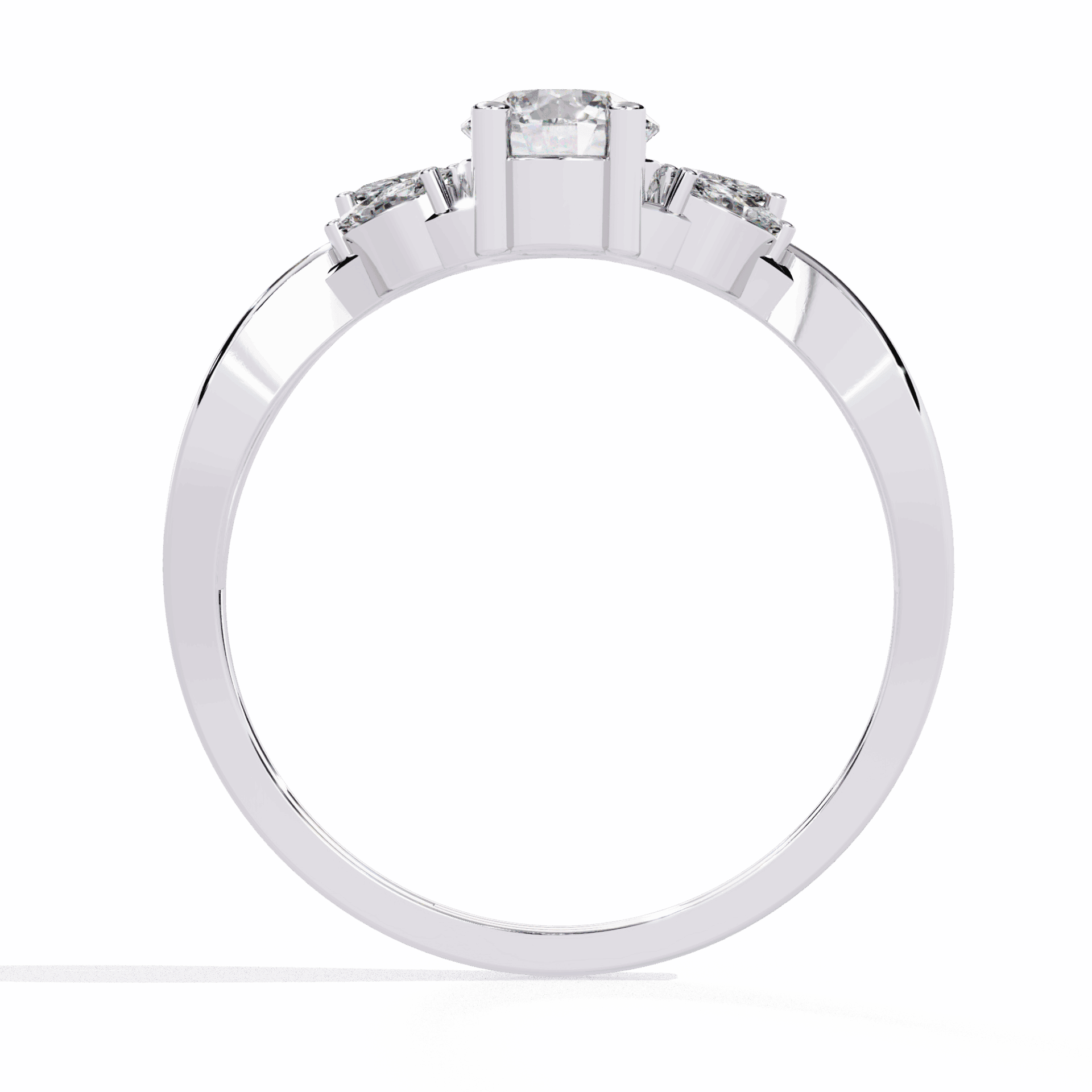 0.5 Carat Round Classic Band in Moissanite | House of Estara