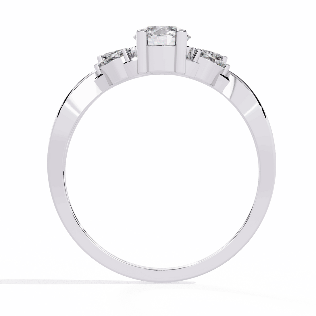 0.5 Carat Round Classic Band in Moissanite | House of Estara