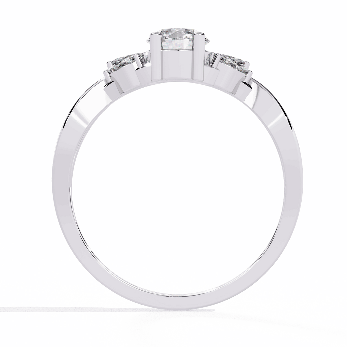 0.5 Carat Round Classic Band in Moissanite | House of Estara