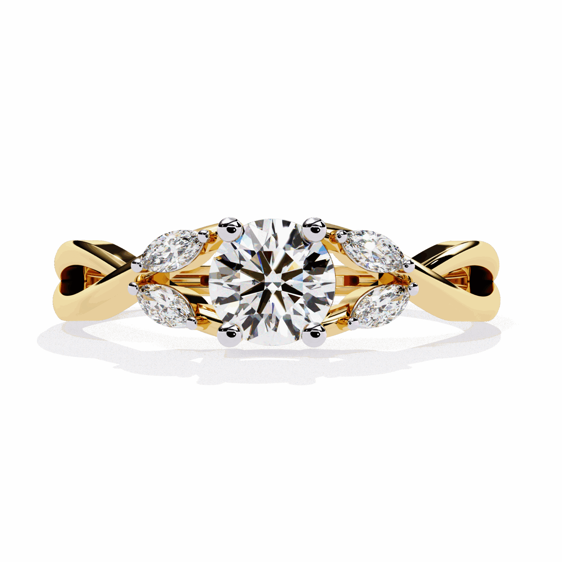 0.5 Carat Round Classic Band in Moissanite | House of Estara