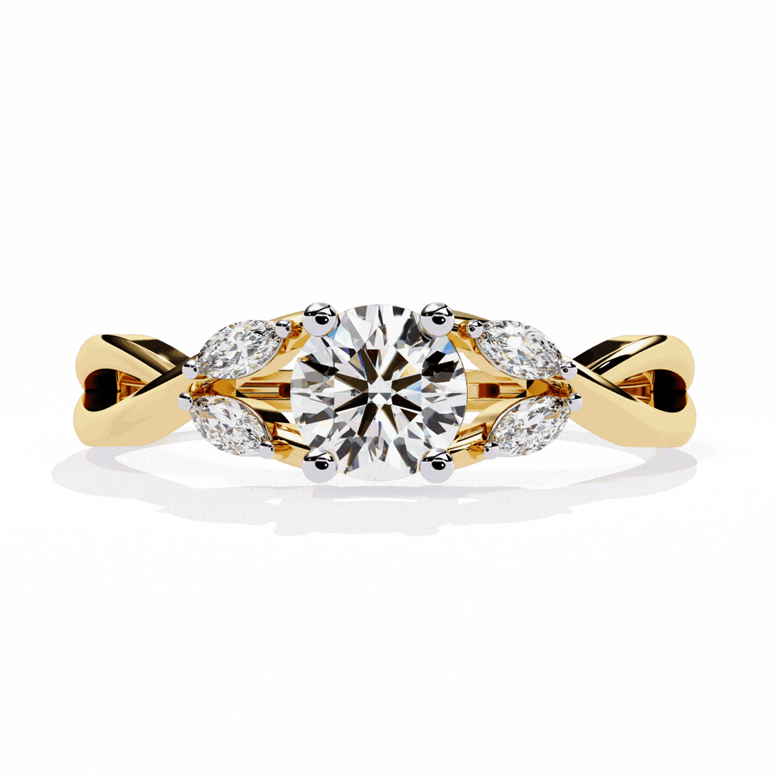 0.5 Carat Round Classic Band in Moissanite | House of Estara
