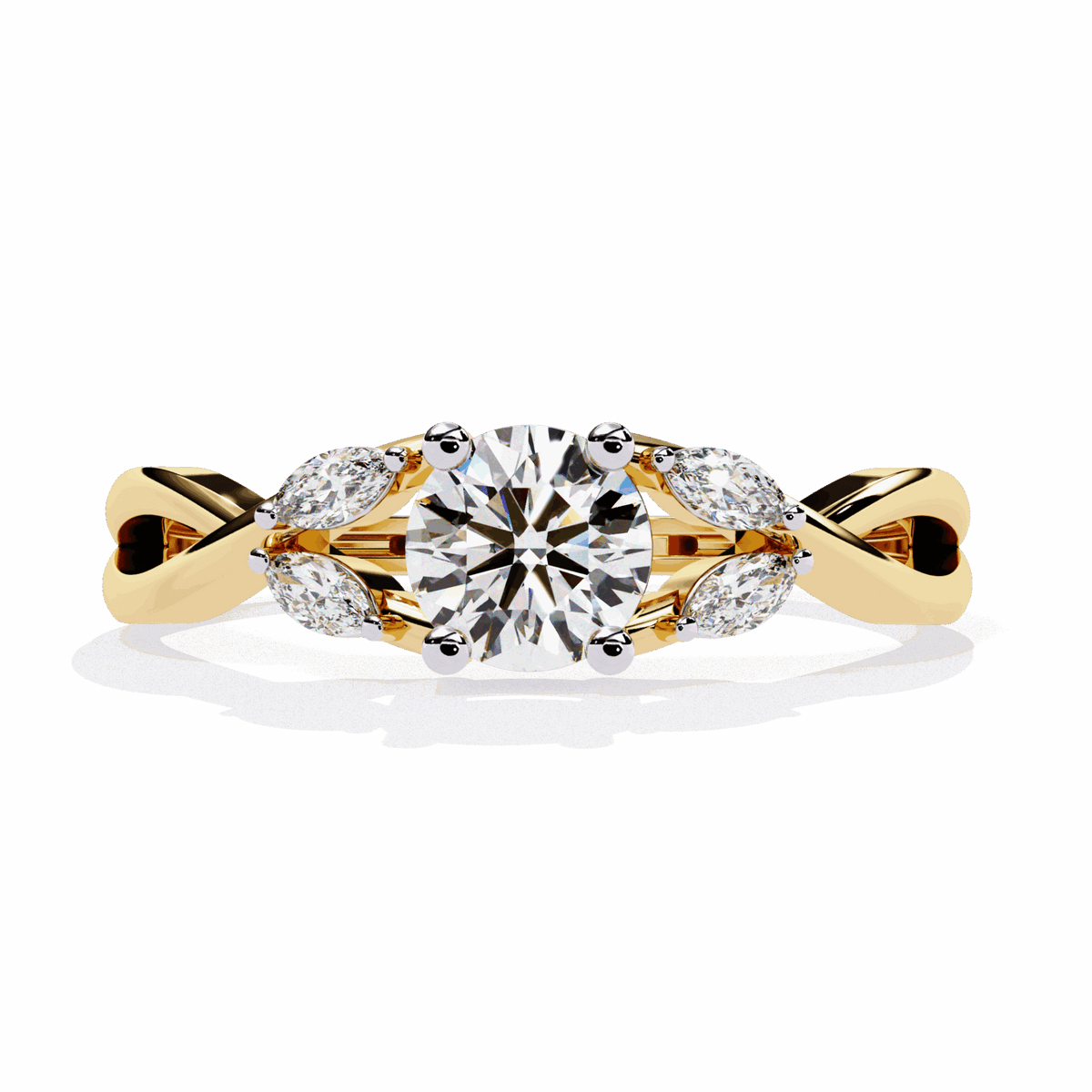 0.5 Carat Round Classic Band in Moissanite | House of Estara