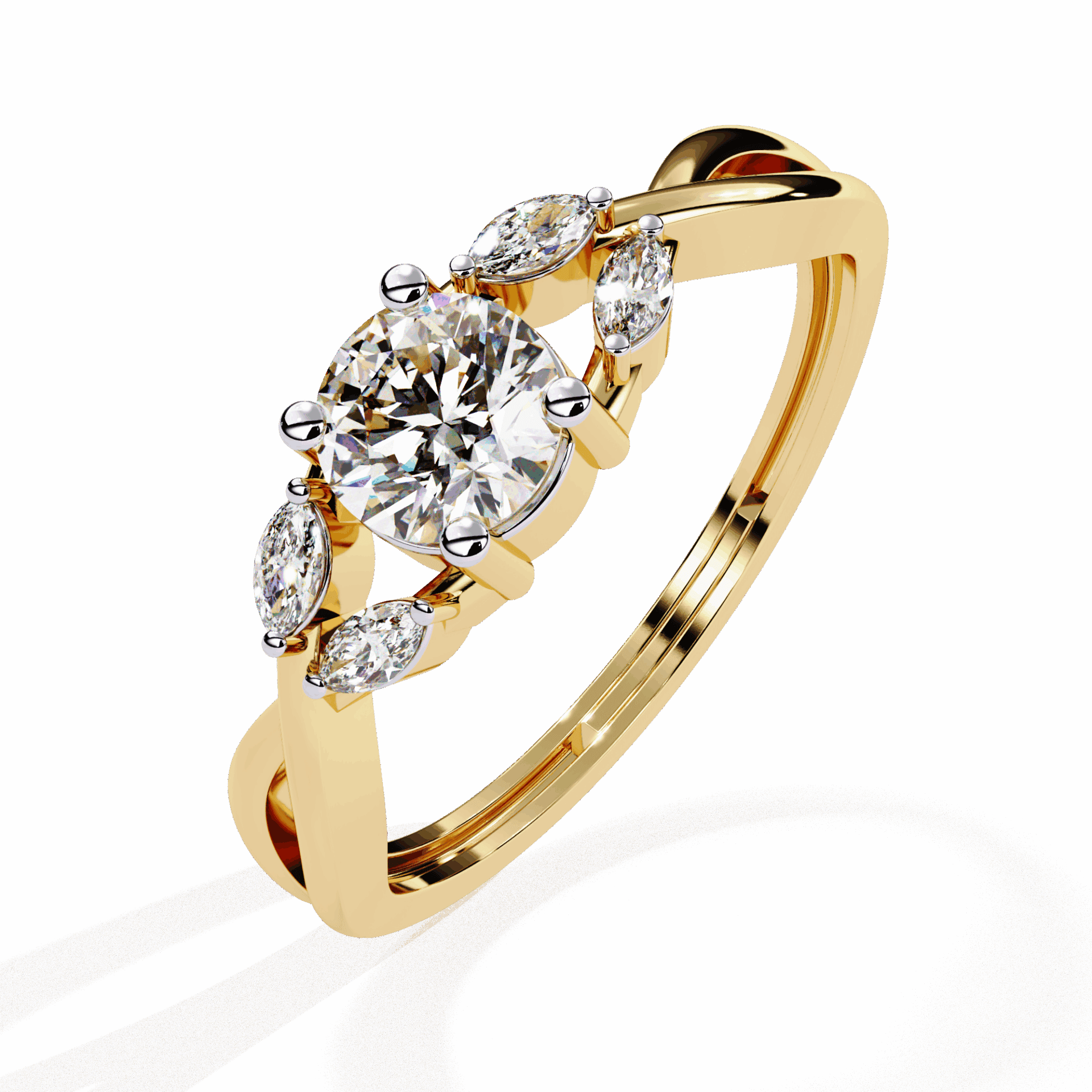 0.5 Carat Round Classic Band in Moissanite | House of Estara