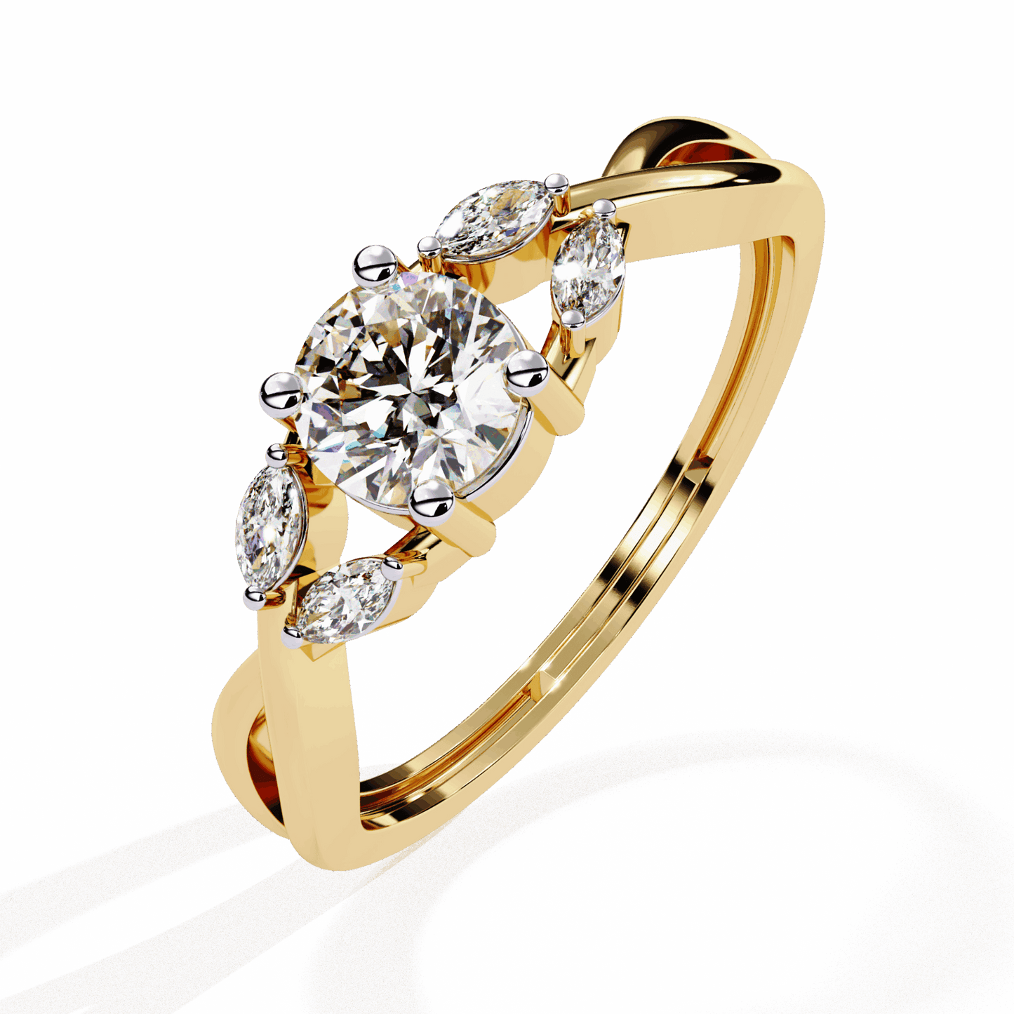 0.5 Carat Round Classic Band in Moissanite | House of Estara