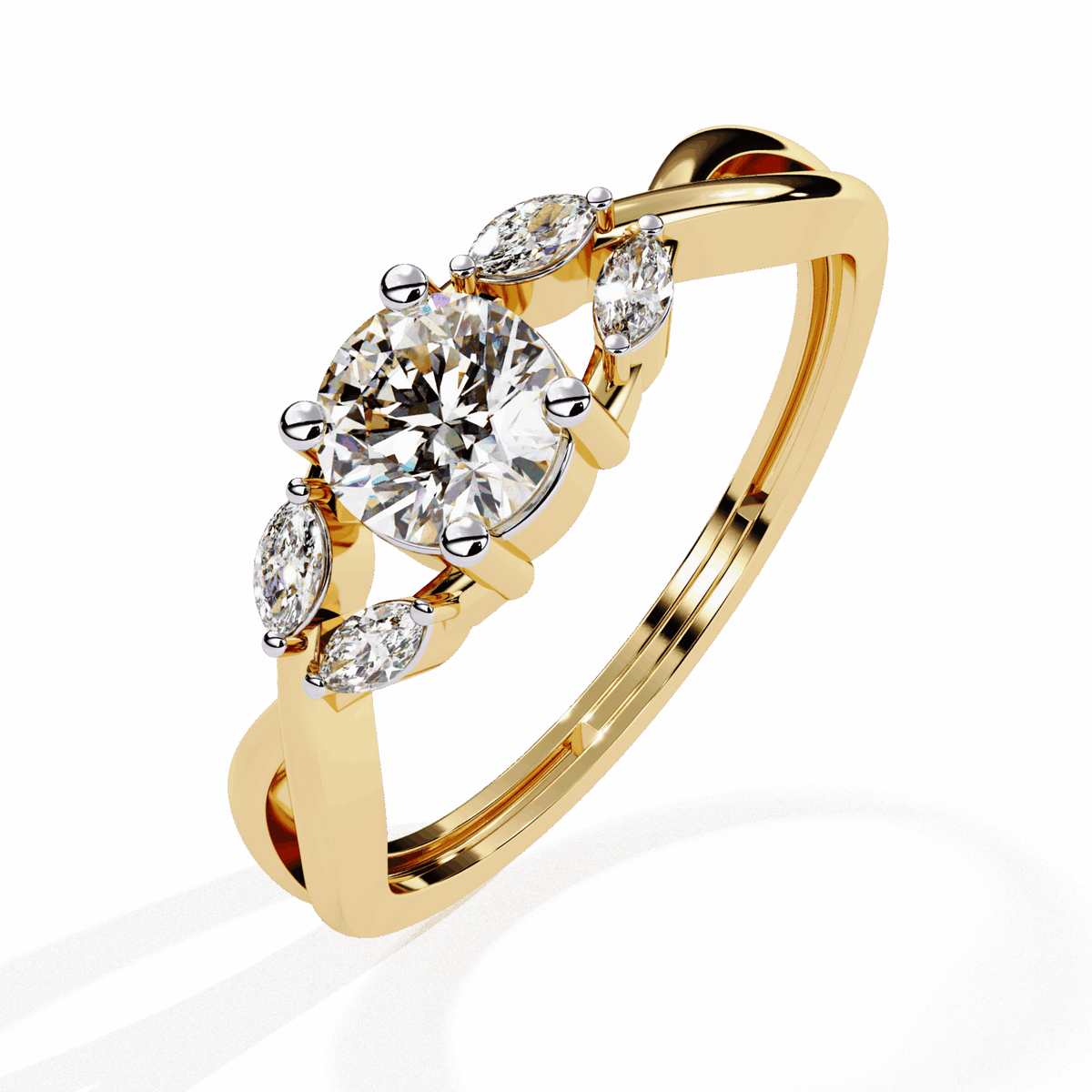 0.5 Carat Round Classic Band in Moissanite | House of Estara