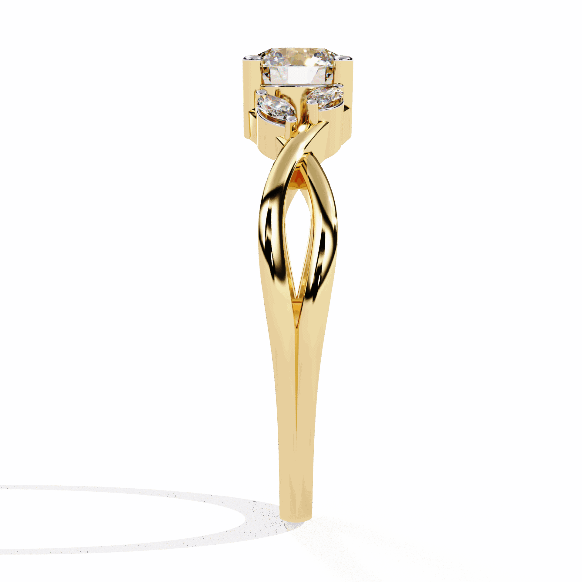 0.5 Carat Round Classic Band in Moissanite | House of Estara